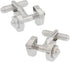 Dumbbell Cufflinks Barbell Weight Lifting Trainer Cross Fit Cuff Links...