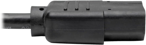 Tripp Lite Standard Computer Power Cord 10A,18AWG (NEMA 5-15P to IEC-320-C13) 4-ft.(P006-004) Black...
