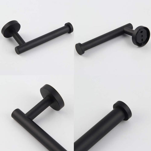 GERZ Bathroom Toilet Paper Holder SUS 304 Stainless Steel Matte Black Tissue Paper Roll Holder Wall Mount...