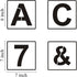 Alphabet Letter and Number Stencils 7 Inch - 40 Pack Large Letters and Numbers Stencil Templates with Signs for Painting on Wood, Reusable Number ...