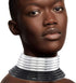 African Collar Necklace Gold Gothic Leather Chunky Chokers Bib Punk National Tribal Statement Necklaces Party Costume Jewelry Accessories for Wome...