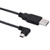 3M USB A to Mini B USB Cable 90 Degree Data Sync Charge Cord with 5 pcs Wiring Clips for Nextbase Dash Cam Car GPS Navigator DVR Digital Camera (R...