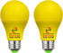 Explux A19 Dusk to Dawn LED Yellow Light Bulbs, 60W Equivalent, Photo Sensor Control Auto Dusk-Dawn On/Off, Porch Light Bulbs, 2-Pack...
