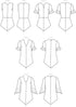 Butterick B6663E5 Easy to Sew Women's Semi-Fitted Blouse Sewing Patterns Sizes 14-22 , White...
