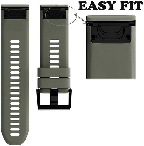 NotoCity Compatible Fenix 5 Band 22mm Width Soft Silicone Watch Strap for Fenix 5 Plus/Fenix 6/Fenix 6 Pro/Fenix 7/exip/Forerunner 935/945/Approac...