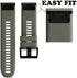 NotoCity Compatible Fenix 5 Band 22mm Width Soft Silicone Watch Strap for Fenix 5 Plus/Fenix 6/Fenix 6 Pro/Fenix 7/exip/Forerunner 935/945/Approac...