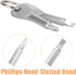 8Pcs Portable Keychain Screwdriver Set, Mini Pocket Key Chain Phillips Slotted Head Screwdriver with Key Ring, EDC Outdoors Travel Multifunction R...