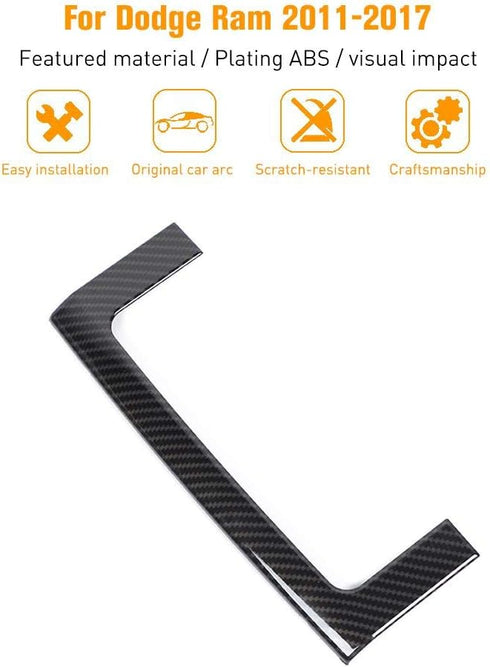 Hoolcar Center Console Storage Box Trim for 2010-2017 Dodge Ram, Carbon Fiber, 1PC...