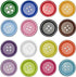 Libiline 100pcs Resin Button Solid Color 4Holes Craft Clothe Sewing Card Making Sweater Shirt (Multi-Color, 1"(25mm))...
