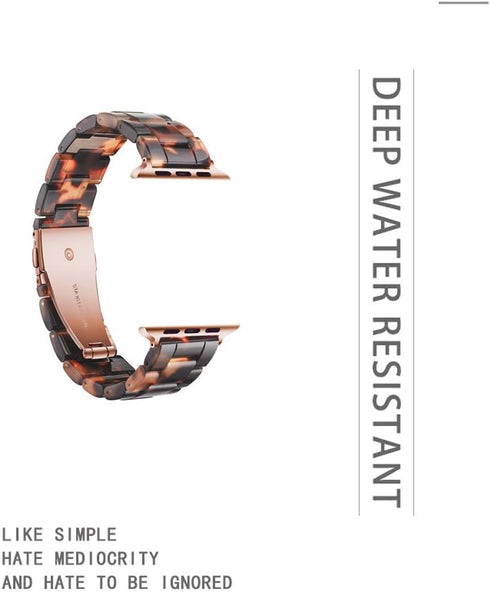 Light Apple Watch Band-Fashion Resin Apple Watch Series 9 8 band, iWacth Bands, Apple Watch Bands 40mm for Women, Compatible with Apple Watch Seri...
