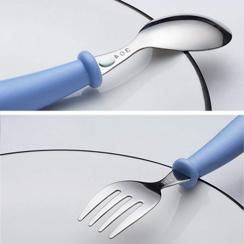 4 Pcs Toddler Utensils, Toddler Forks and Spoons,stainless Steel Baby Utensils Baby Silverware Set with Storage Box for Safe Dining...