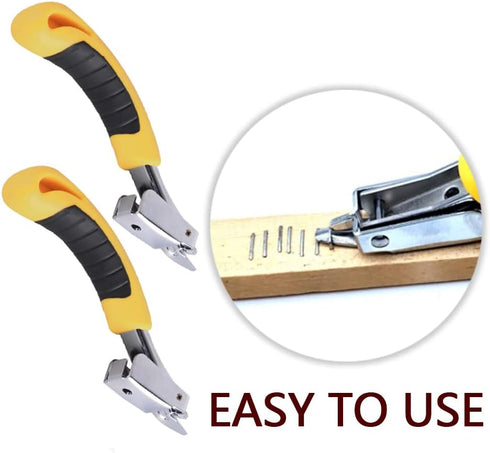 2 Pcs Staple Remover Tool Heavy Duty Staple Puller Upholstery Staple Remover for Office,School and Home...