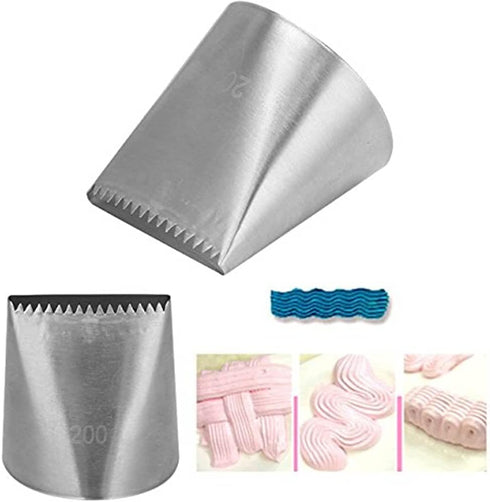 Piping Nozzles Icing Cupcake Decorating Kit Large Icing Piping Nozzles Cake Decorating Pastry Tip Sets Fondant Cake Tools Steel Nozzle Cake Decora...
