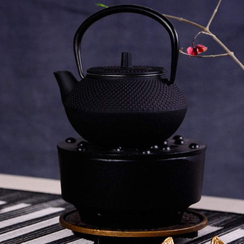 PATKAW Cast Iron Teapot Japanese Tetsubin Kettle Stovetop Tea Kettle Loose Leaf Tea Pot for Boiling Hot Water Tea Black (7.20X7.00X4.30cm)...
