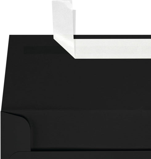 LUXPaper #9 Slimline Invitation Envelopes | Peel & Press | 3 7/8" x 8 7/8" | Midnight Black | 80lb. Text | 50 Qty...