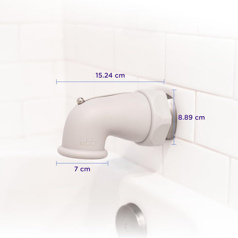 Ubbi Baby Bathtub Spout Guard Cover Faucet Safety Cover for Baby or Toddler Gray...