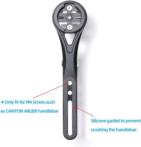Aero Integrated Handlebar Out Front Combo Mount for Garmin Edge Wahoo Elemnt Bryton Rider Stages Dash Hammerhead Campatible with Canyon CEP Cockpi...