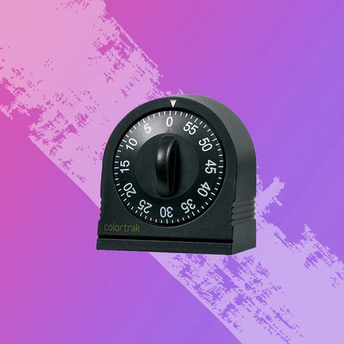 Colortrak 60?Minute Wind?Up Mechanical Timer | Battery?Free Countdown Timer for Kitchen, Salon, Kids, Classroom, and Time Management...