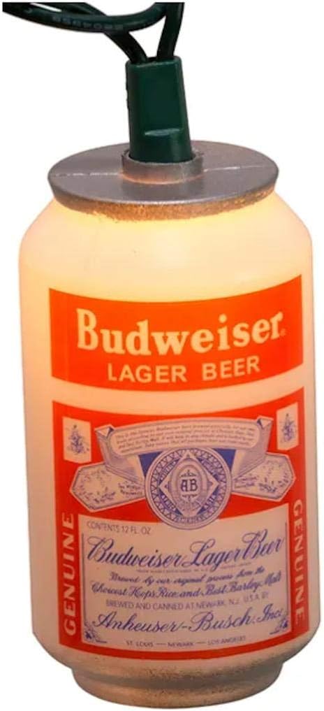 Budweiser Kurt Adler UL 10-Light Vintage Can Light Set...