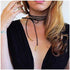 Kercisbeauty Summer Boho Black Velvet Long Rope Choker Necklace with Silver Gold Pendant for Women Girls Party...