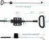 2Pcs Recliner Cables Replacement D-Ring Cables, Exposed 4.9" Total 33.7", Fit Ashley and Most Recliner...