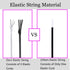 Elastic String for Bracelets, 2 Rolls 1 mm Sturdy Stretchy Elastic Cord for Jewelry Making, Necklaces, Beading Black and White...