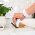 Full Circle Crumb Runner, Counter Sweep and Squeegee, Compact Brush for Sink & Kitchen Countertops, White...