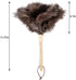 Dust Artifact Ostrich Feather Duster, Feather Duster Fluffy Natural Ostrich Feather with Wooden Handle and Eco-Friendly Reusable Ostrich Feather D...