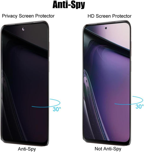(3 Pack) For Motorola Moto G Stylus 5G 2023 / Moto G Power 5G 2023 Privacy Screen Protector Anti Spy Private Tempered Glass, 2.5D, Anti Scratch...