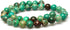 JarTc Natural Stone 6 Colors Sea Sediment Imperial Jasper Round Loose Beads for Jewelry Making (8mm, Dark Green)...