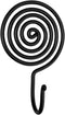 Hand Forged Metal Spiral Wall Hook Wrought Iron Handmade Wall Mounted Coat Hook Blacksmith Metal Wall Kitchen Towel Hooks Rack Black Antique Finis...