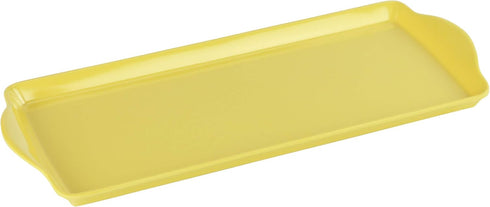 Calypso Basics Plastic Tidbit Melamine Sandwich Tray, Lemon...