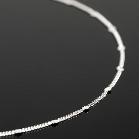 UMAOKANG 32.8 Feet Silver Chain for Women Necklace Bracelet DIY Jewelry Supplies Twist Curb Embossed Sequin Silver Plated Brass Chain Roll...