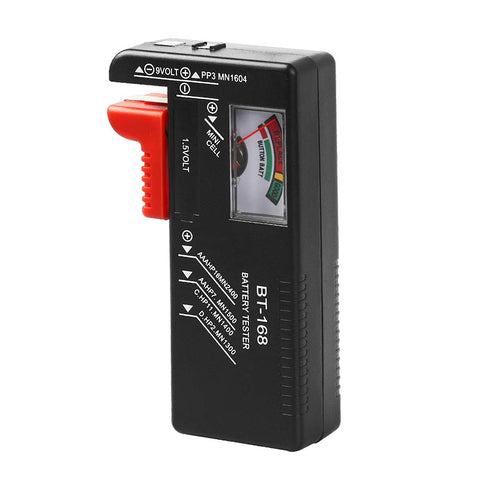 1Pcs Battery Tester Checker, Universal Battery Checker Model BT-168for AA AAA C D 9V 1.5V Button Cell Batteries Smal Electrical Equipment (Require...