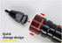 Pneumatic 10-24 Self-Locking Rivet Nut Gun Head with (Replacement Mandrel Each 5pcs?for Pneumatic Rivet Nut Gun and Cordless Rivet Nut Tool (HIFES...