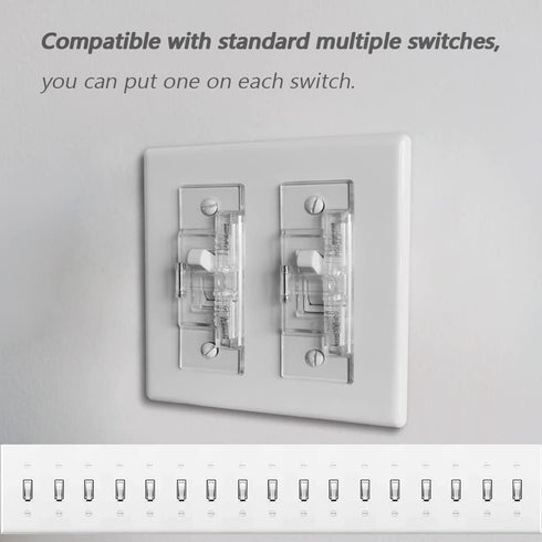 Light Switch Guard, ILIVABLE Child Proof Wall Switch Plate Protects Your Lights or Circuits from being Accidentally Turned On or Off by Children a...