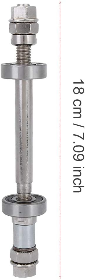 Bicycle Wheel Hub Axle, Durable Metal Bicycle Wheel Hub Axle Front Rear Solid Shaft Lever, Bike Repair Tool Accessories, for Most Bikes(Rear axle ...