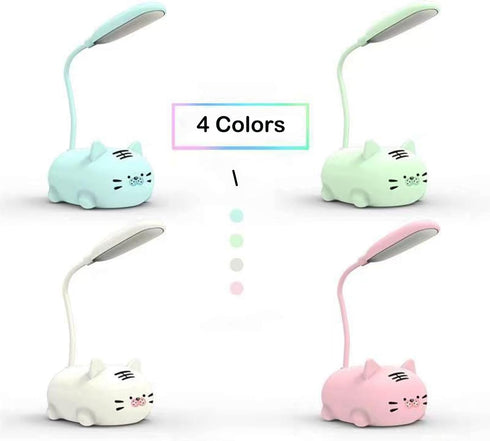 Kids Lamp, Cute LED Desk Lamp for Kids, Mini Animal Night Light, USB Rechargeable Flexible Cartoon Lamp Eye-Care Lighting for Bedroom (Tiger G, Pi...