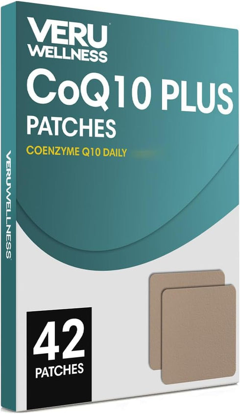 CoQ10 Plus Daily - Self Adhesive Coenzyme Q10, 8-10 Hours (42 Day Supply)...