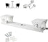 Security Camera Mount Holder for Double Surveillance Camera, Metal Steel One to Two Horizontal Cross Bar Dual Camera Mount Bracket Extension Bar H...