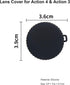 2PCS Silicone Protective Lens Guards Cap Dust-Proof Protector Lid Cover for DJI OSMO Action 4/ Action 3 Sports Camera Accessories...