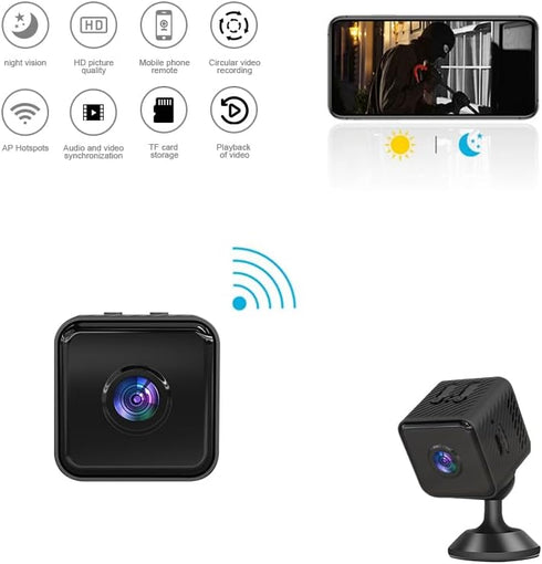 Indoor Camera,Cameras For Home Security Indoor,Security Cameras Wireless,1080P With Motion Detection,Infrared Night Vision,Remote Monitoring,Wirel...
