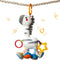 TUMAMA Baby Hanging Toys, Plush Animals Baby Rattle Crinkle Squeaky Toys Car Seat Stroller Mobile Toys, Baby Toys for 0 3 6 9 12 Months, Sensory L...
