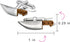 Personalize Culinary Gourmet Cook Foodie Restaurant Owner Shirt Chef Knife Cufflinks For Men For Graduation Bullet Hinge Back Silver Tone Stainles...