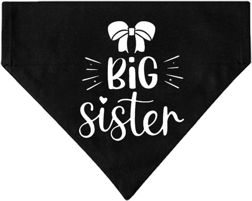 Big Sister Dog Bandana Collar, Pregnancy Announcement Dog Bandana, Strong D-Ring for Easy Leash Attached Gender Reveal Dog Bandana, Adjustable Dog...