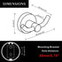 MARMOLUX ACC - 2pack Black Bathroom Hooks for Towels | Modern Black Hooks, Double Robe & Towel Hooks Ideal as Bathroom Towel Holder, Shower Wall H...