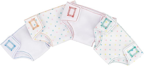 4pcs Doll Diapers, Baby Doll Diapers Refill, Doll Underwear, for 18 Inch Doll, Girl Doll, Girl Birthday Sleepover Slumber Party...