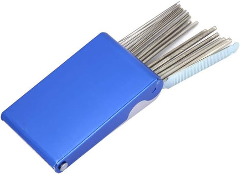 Solder Tip Cleaner Sets for Cutting Welding Tip Nozzle, Stainless Steel 21 Wires Professional Torch Tip Cleaner Set for Gas Orifices, Engine Carbu...