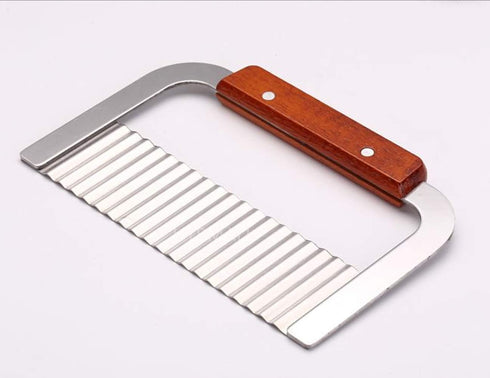 Crinkle Cutter, French Fry Cutter for Potatoes, Upgraded Stainless Steel Blade, Potato Slicer Frency Fry Crinkle Cutter Chopper Wavy Cutting Tool ...