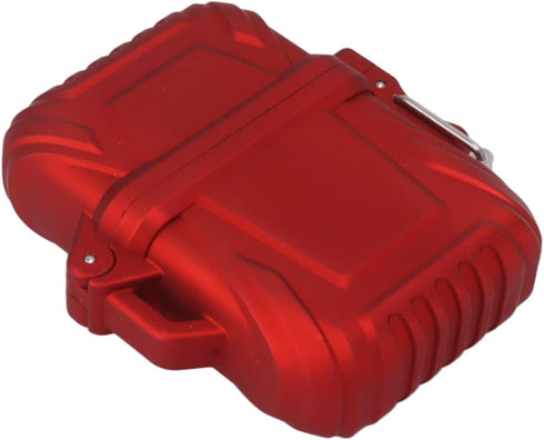 2PCS Torch Lighter Case IP56 Waterproof Portable Torch Lighter Cover for Outdoor Camping Travel (Red)...